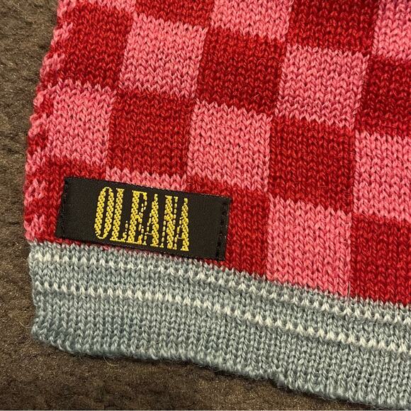 Vintage Oleana Wool Checkered Scarf - Picture 4 of 5